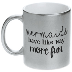 Mermaids Metallic Silver Mug