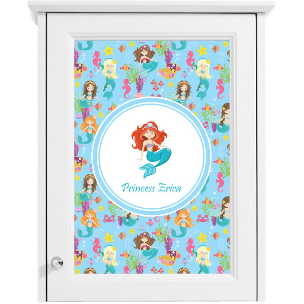 Mermaids Single White Cabinet Decal