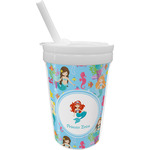 Mermaids Sippy Cup with Straw (Personalized)