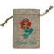 Mermaids Small Burlap Gift Bag - Front