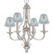 Mermaids Small Chandelier Shade - LIFESTYLE (on chandelier)