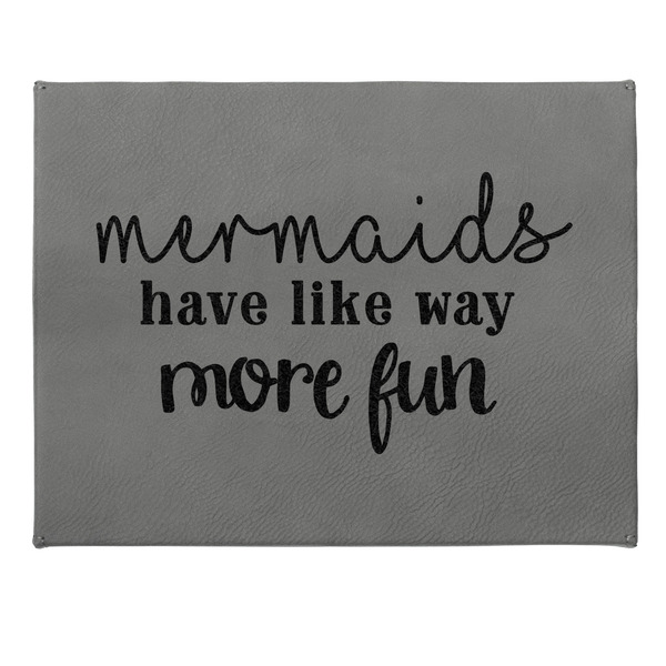 Mermaids Small Engraved Gift Box with Leather Lid - Approval