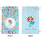Mermaids Small Laundry Bag - Front & Back View