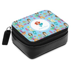 Mermaids Small Leatherette Travel Pill Case (Personalized)