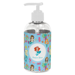 Mermaids Plastic Soap / Lotion Dispenser (8 oz - Small - White) (Personalized)