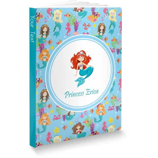 Custom Mermaids Softbound Notebook - 7.25" x 10" (Personalized)