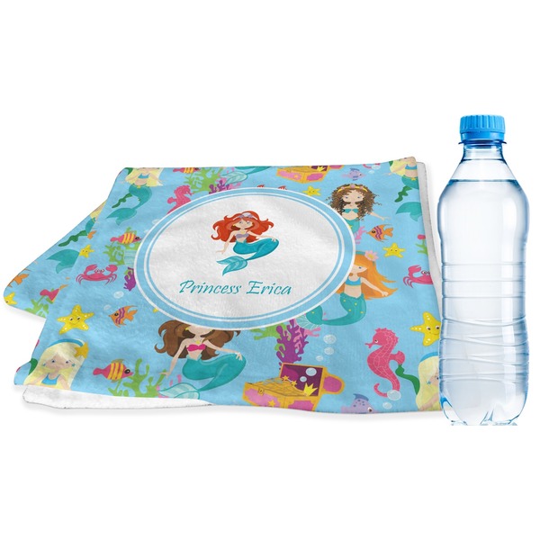 Custom Mermaids Sports & Fitness Towel (Personalized)
