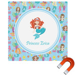 Mermaids Square Car Magnet - 6" (Personalized)