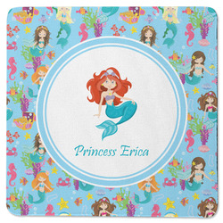 Mermaids Square Rubber Backed Coaster (Personalized)