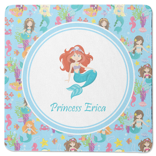 Mermaids Square Coaster Rubber Back - Single