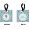 Mermaids Square Luggage Tag (Front + Back)
