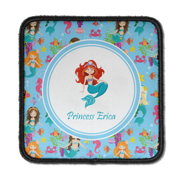 Custom Mermaids Iron On Square Patch w/ Name or Text