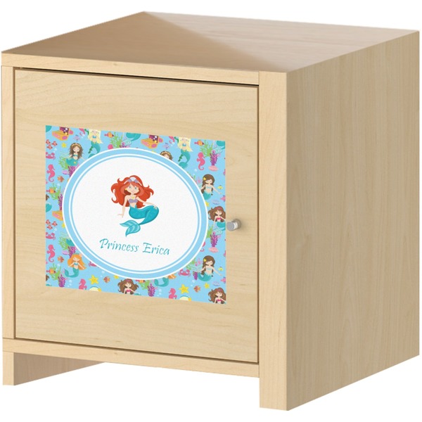 Mermaids Square Wall Decal on Wooden Cabinet