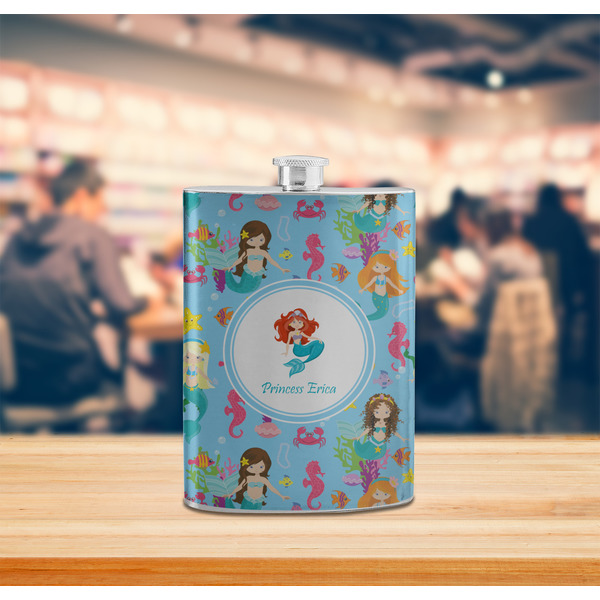 Mermaids Stainless Steel Flask - LIFESTYLE 2