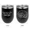 Mermaids Stainless Wine Tumblers - Black - Double Sided - Approval
