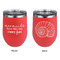 Mermaids Stainless Wine Tumblers - Coral - Double Sided - Approval