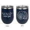 Mermaids Stainless Wine Tumblers - Navy - Double Sided - Approval