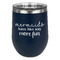 Mermaids Stainless Wine Tumblers - Navy - Double Sided - Front