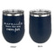 Mermaids Stainless Wine Tumblers - Navy - Single Sided - Approval
