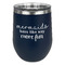 Mermaids Stainless Wine Tumblers - Navy - Single Sided - Front