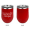 Mermaids Stainless Wine Tumblers - Red - Single Sided - Approval