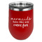 Mermaids Stainless Wine Tumblers - Red - Single Sided - Front