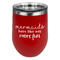 Mermaids Stemless Stainless Steel Wine Tumbler - Red - Single Sided