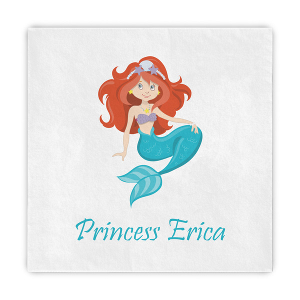 Custom Mermaids Standard Decorative Napkins (Personalized)