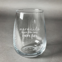 Mermaids Stemless Wine Glass - Engraved