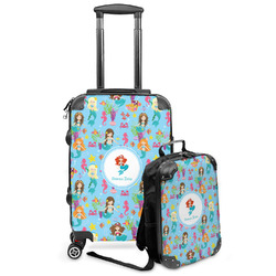 Mermaids Kids 2-Piece Luggage Set - Suitcase & Backpack (Personalized)