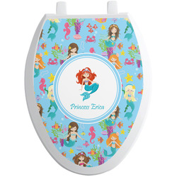 Mermaids Toilet Seat Decal - Elongated (Personalized)