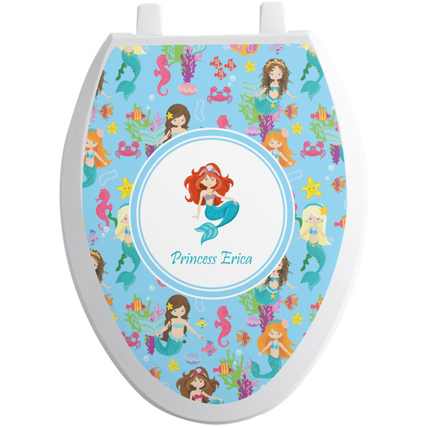 Mermaids Toilet Seat Decal Elongated