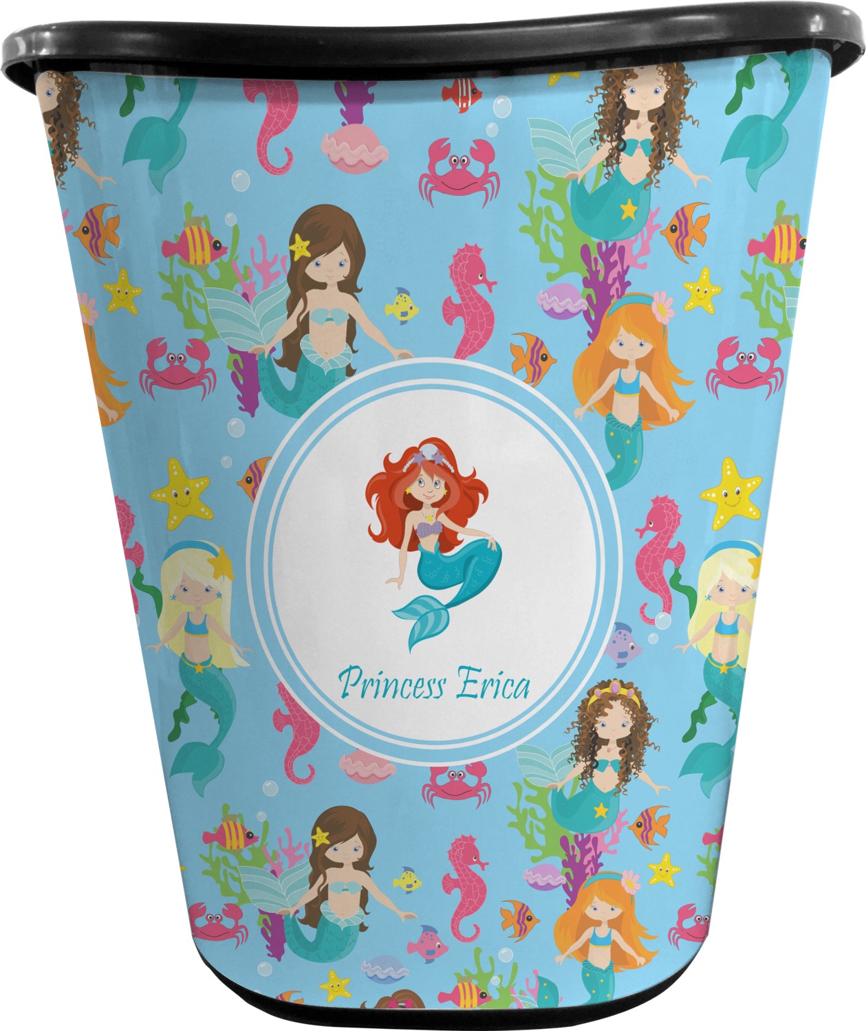 Mermaids Waste Basket (Personalized) YouCustomizeIt