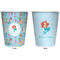 Mermaids Trash Can White - Front and Back - Apvl