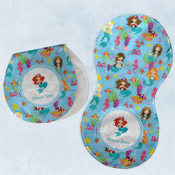 Mermaids Burp Pads - Velour - Set of 2 w/ Name or Text