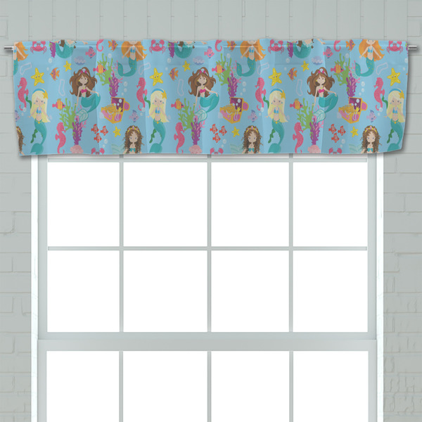 Mermaids Valance - Closeup on window