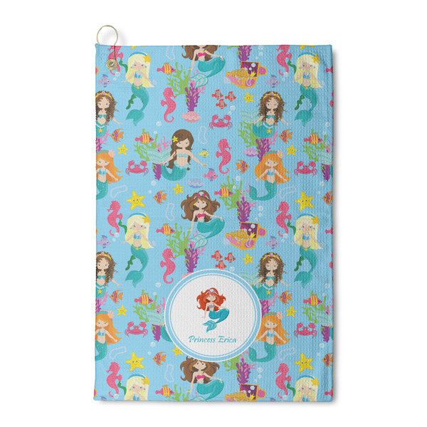 Custom Mermaids Waffle Weave Golf Towel (Personalized)