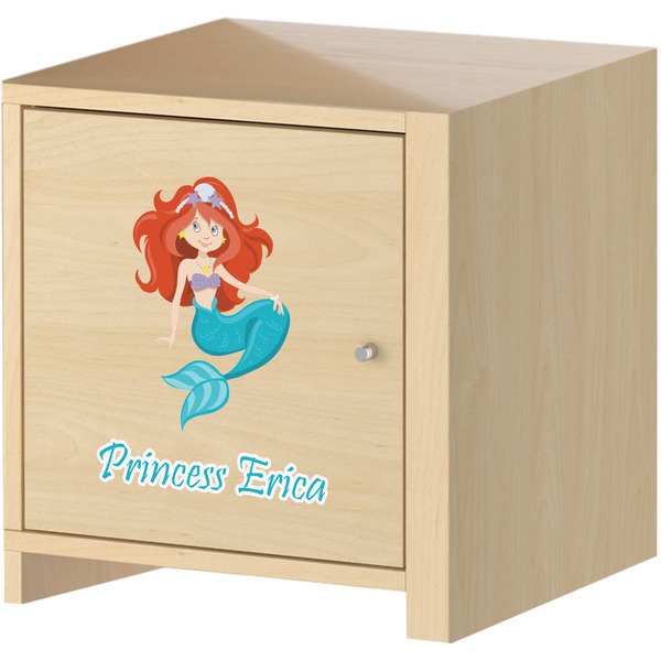 Mermaids Wall Graphic on Wooden Cabinet