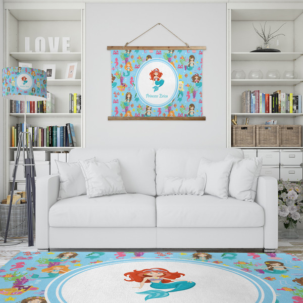 Mermaids Wall Hanging Tapestry - IN CONTEXT