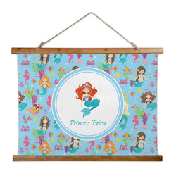 Mermaids Wall Hanging Tapestry - Wide (Personalized)