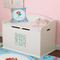 Mermaids Wall Monogram on Toy Chest