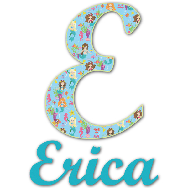 Custom Mermaids Name & Initial Decal - Up to 18"x18" (Personalized)