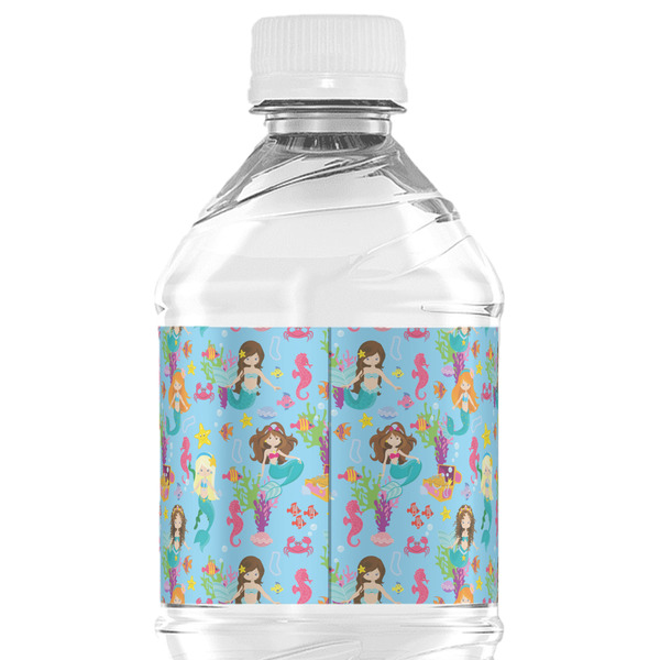 Mermaids Water Bottle Label - Back View