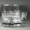 Mermaids Whiskey Glasses Set of 4 - Engraved Front