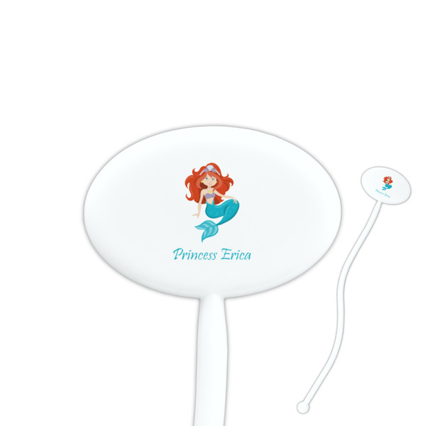 Custom Mermaids Oval Plastic Stir Sticks (Personalized)