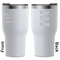Mermaids White RTIC Tumbler - Front and Back