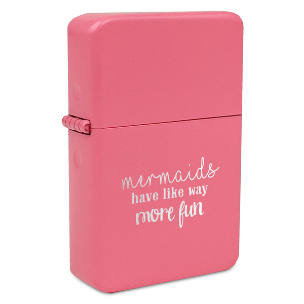 Mermaids Windproof Lighters - Pink - Front/Main
