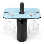 Mermaids Wine Bottle & Glass Holder (Personalized)