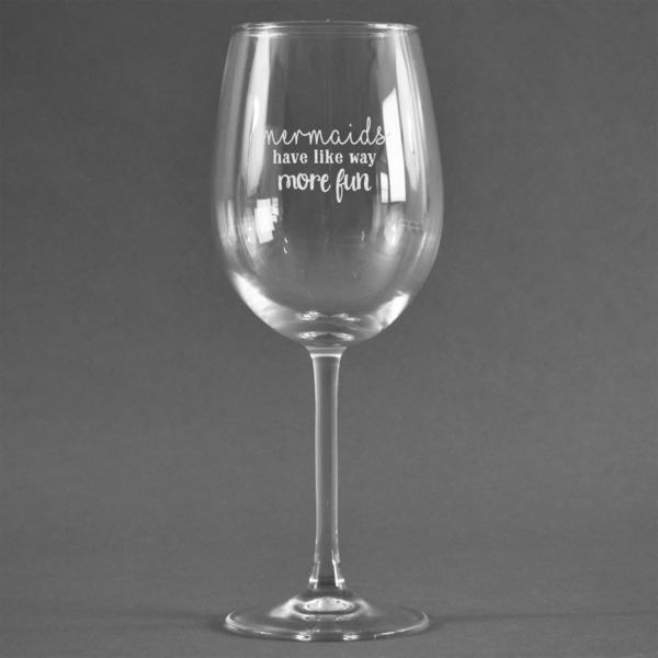 Custom Mermaids Wine Glass - Engraved