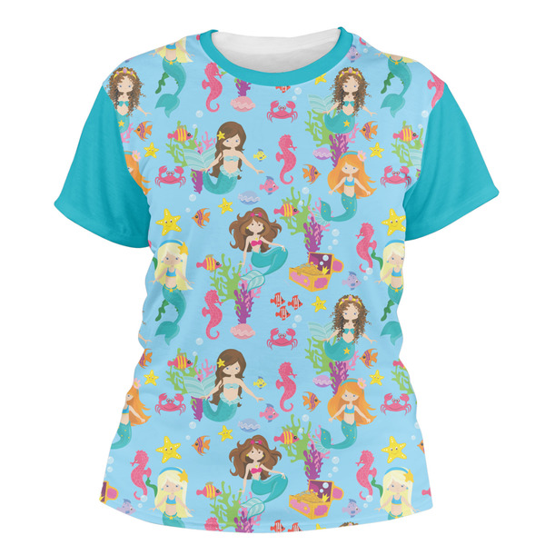 Custom Mermaids Women's Crew T-Shirt